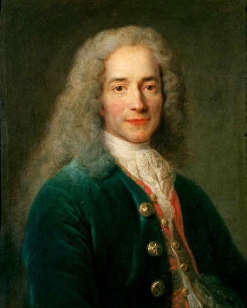 Portrait de Voltaire, d'après Nicolas de Largillière