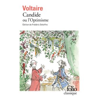 Couverture du roman Candide de Voltaire. 