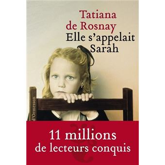 Couverture du roman Elle s'appelait Sarah de Tatiana de Rosnay.