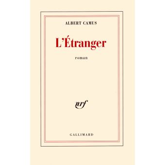 Couverture du roman L'Étranger d'Albert camus. 