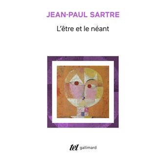 Couverture de l'essai L'être et le néant de Jean-Paul Sartre.