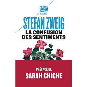 Couverture du roman La Confusion des sentiments de Stefan Zweig.  