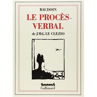 Couverture du roman Le Procès-verbal de J. M. G. Le Clézio. 