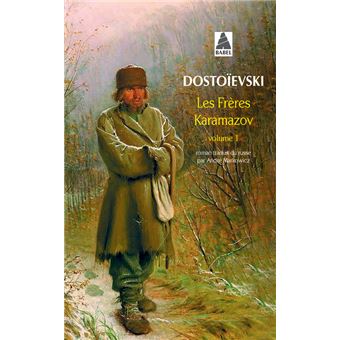 Couverture du roman Les Frères Karamazov de Fedor Mikhailovitch Dostoïevski.