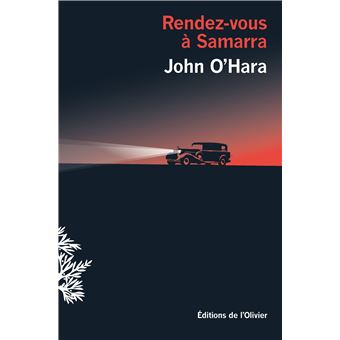 Couverture du roman Rendez-vous à Samarra de John O'Hara.