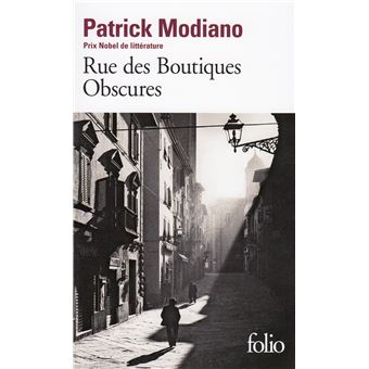 Couverture du roman Rue des boutiques obscures de Patrick Modiano.