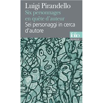 Couverture de la pièce Six personnages en quête d'auteur de Luigi Pirandello. 