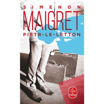 Couverture du roman Pietr le Letton de Georges Simenon. 