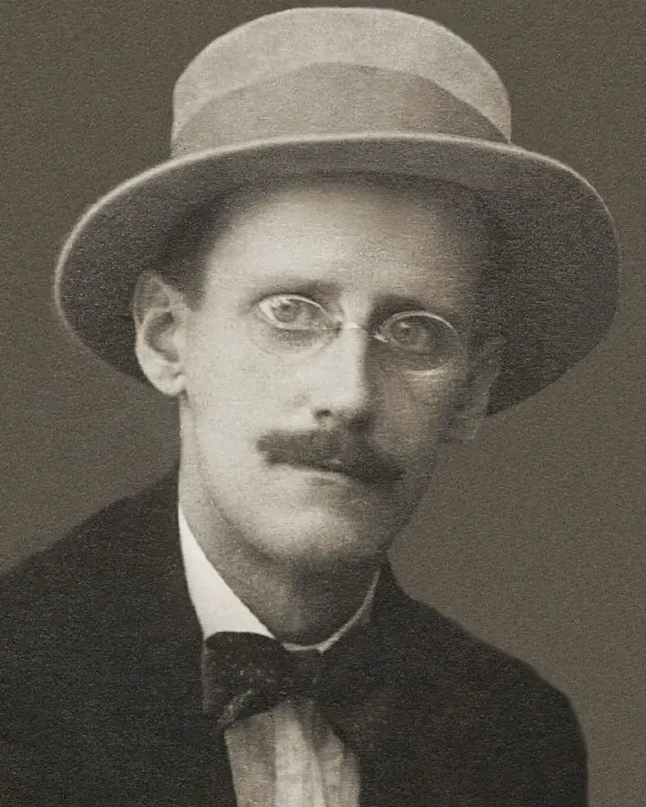 Portrait de l'auteur rilandais James Joyce.